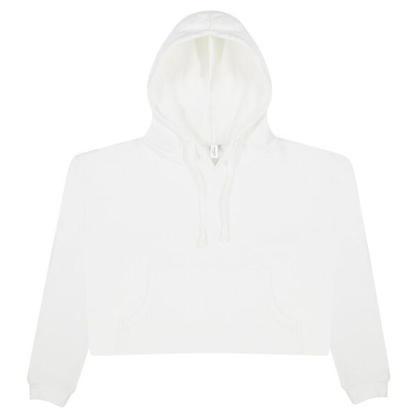 Women's Girlie Cropped Hooded Fleece with Pocket Thumbnail