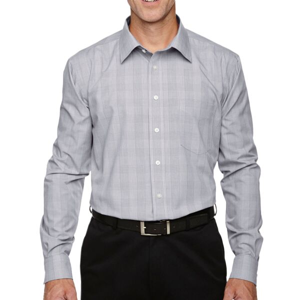 Men's Crown Collection® Glen Plaid Woven Dress Shirt Thumbnail