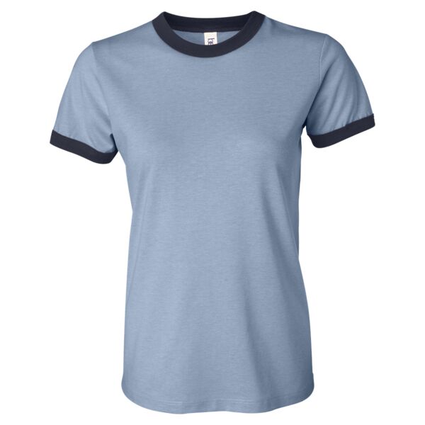 Ladies' Heather Ringer T-Shirt Thumbnail