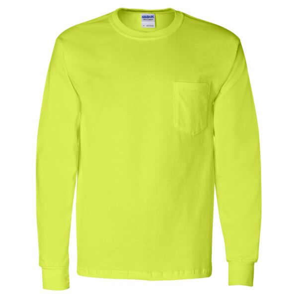 Ultra Cotton™ Long Sleeve T-Shirt with a Pocket Thumbnail