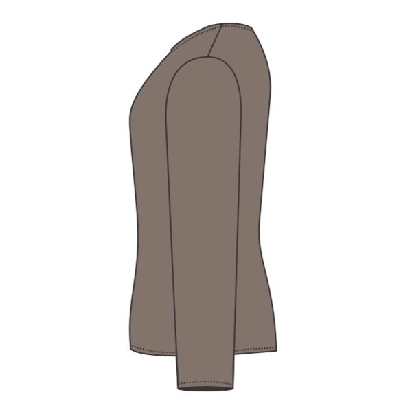 Ladies' Flowy Off Shoulder Long Sleeve Shirt Thumbnail