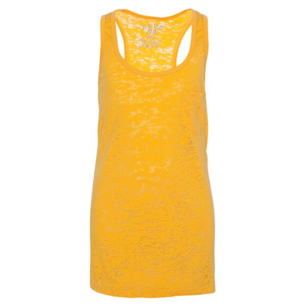 Juniors' Burnout Tank Top with a Pocket Thumbnail