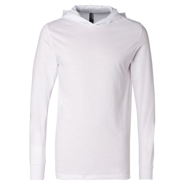 Unisex Long Sleeve Jersey Hooded T-Shirt Thumbnail