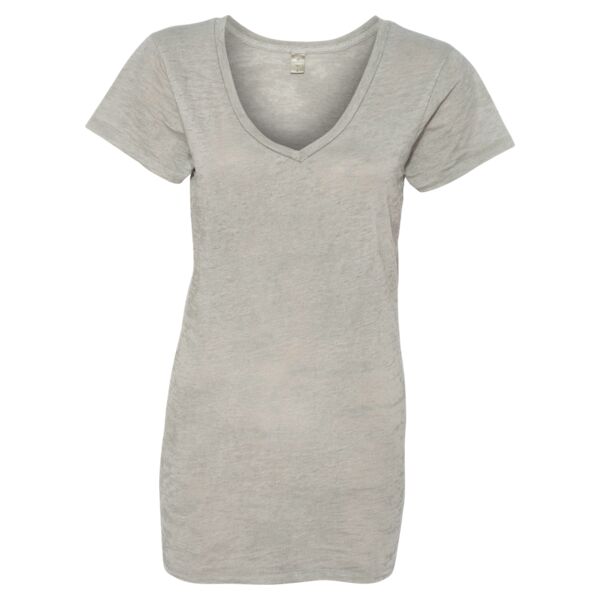 Ladies' Diane Burnout V-Neck T-Shirt Thumbnail
