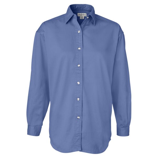Ladies' Long Sleeve Cotton Twill Shirt Thumbnail