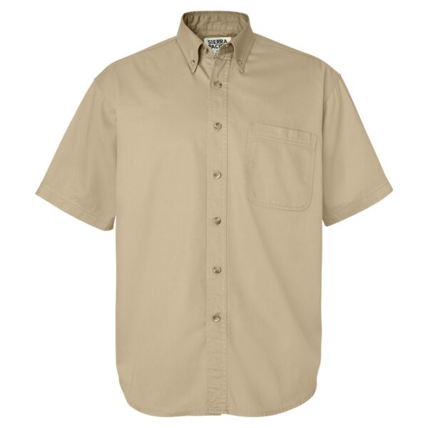 Short Sleeve Cotton Twill Shirt Tall Sizes Thumbnail