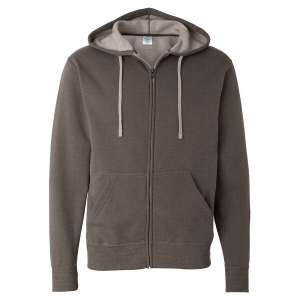 Two-Color Deluxe Fleece Zip Hood Thumbnail
