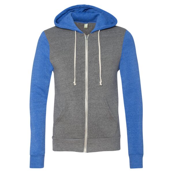 Rocky Unisex Colorblocked Eco-Fleece Hooded Full-Zip Thumbnail