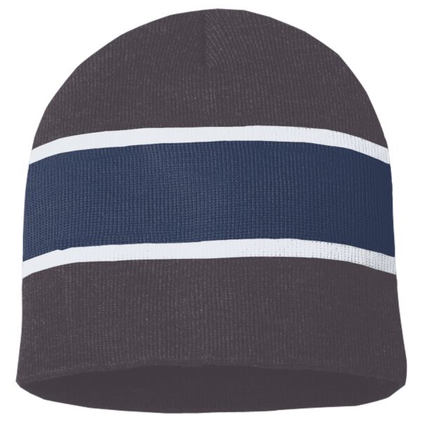 Striped Knit Beanie Thumbnail