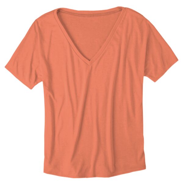 Ladies' Flowy V-Neck Drop-Sleeve Tee Thumbnail