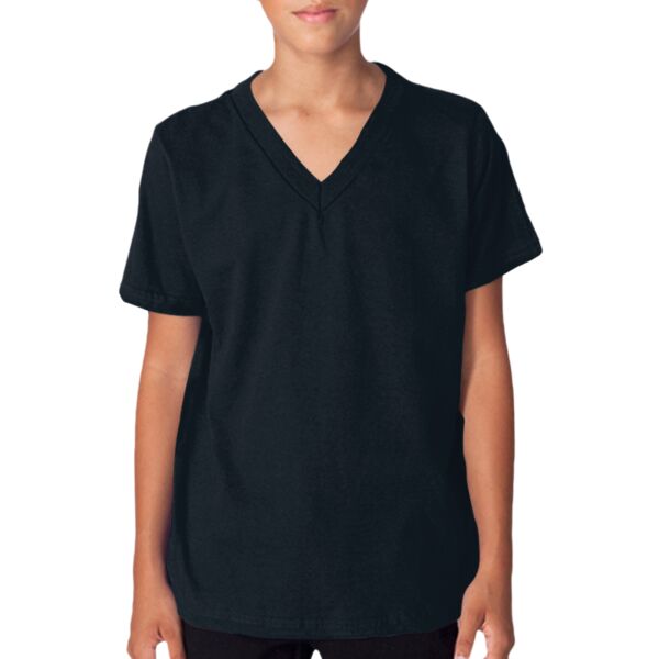 2256 Youth Fine Jersey V-Neck T-Shirt Thumbnail