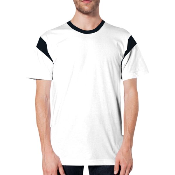 2430 Fine Jersey Contrast Inset S/S T-Shirt Thumbnail