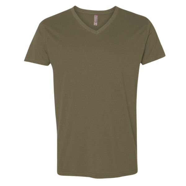 Premium Fitted Sueded V-Neck T-Shirt Thumbnail