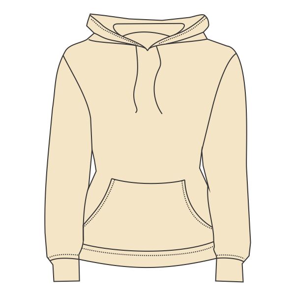 Ladies' Eco-Fleece Athletics Hooded Pullover Thumbnail