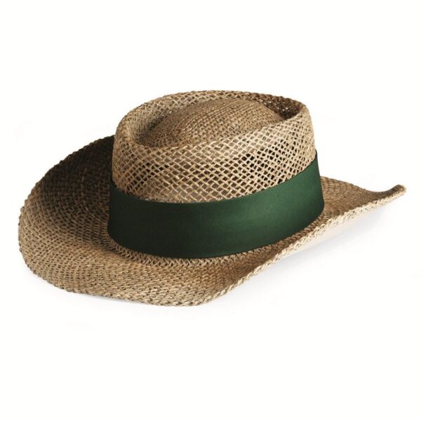 Lined Gambler Straw Hat Thumbnail