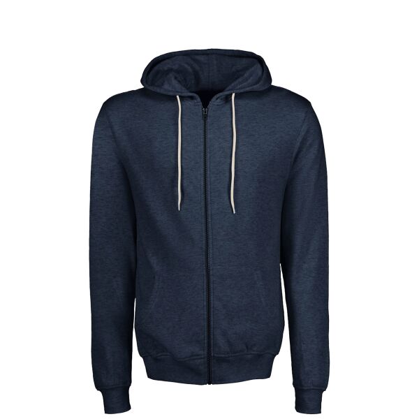 Unisex Retro Heather Full-Zip Hooded Sweatshirt Thumbnail