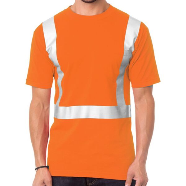 Unisex USA-Made 50/50 High Visibility Pocket T-Shirt Thumbnail