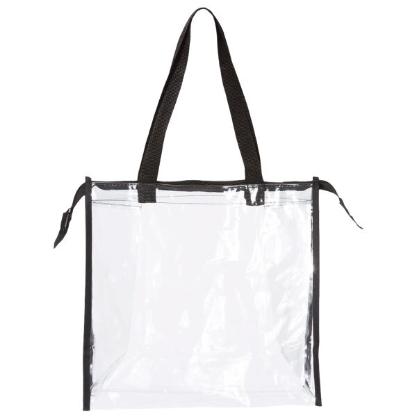 Clear Zippered Tote with Full Gusset Thumbnail
