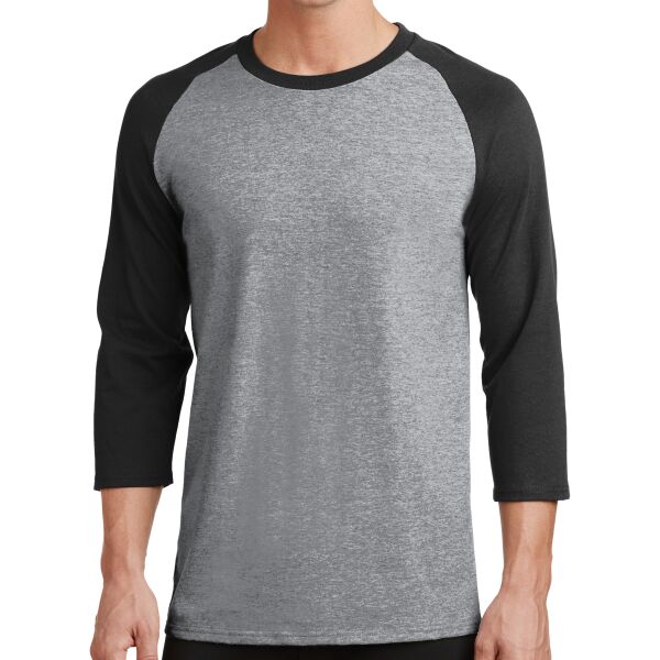 Port & Company PC55RS Core Blend 3/4 Sleeve Raglan Tee Thumbnail
