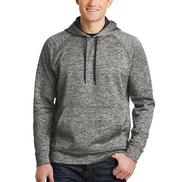 Sport Tek ST225 Adult PosiCharge Electric Heather Fleece Hooded Pullover Thumbnail