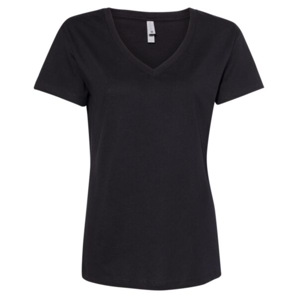 Next Level 3940 Women’s Fine Jersey Relaxed V T-Shirt Thumbnail