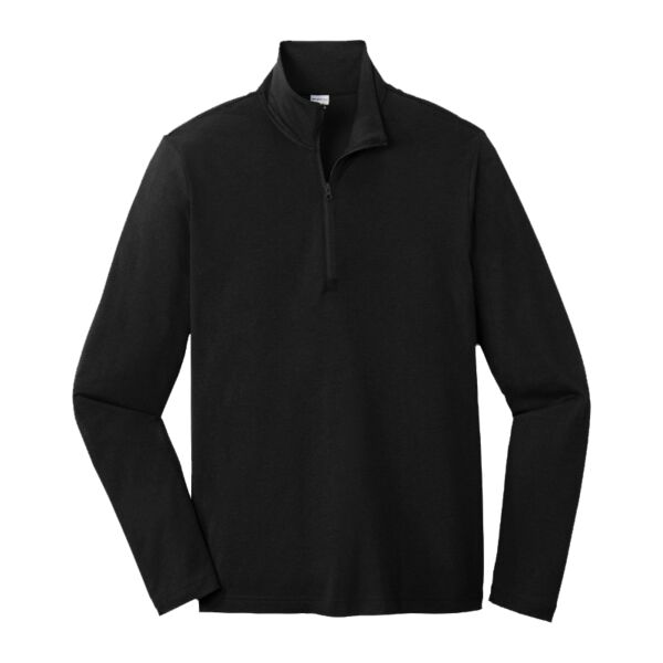 Sport Tek ST407 Adult Light Tri Blend Wicking 1/4 Zip Pullover Thumbnail