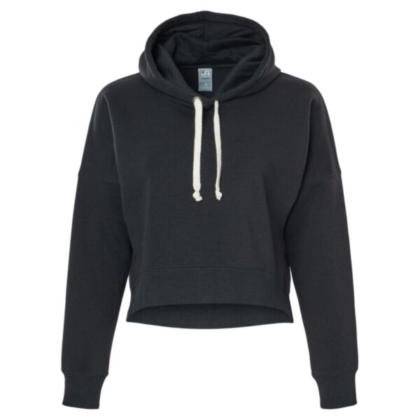J-America 8853 Women's Crop Hooded Sweatshirt Thumbnail