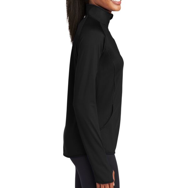 Sport Tek LST850 Ladies Sport Wick ® Stretch 1/2 Zip Pullover Thumbnail