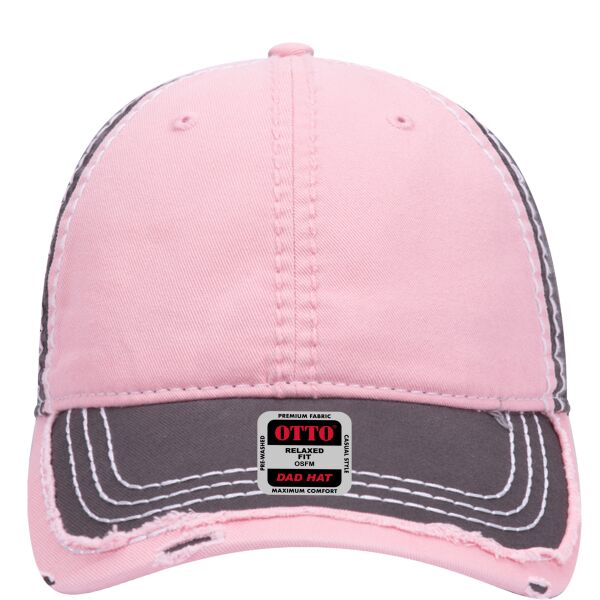 OTTO 149-1091 Garment Washed Cotton Twill 6 Panel  Low Profile Dad Hat Thumbnail