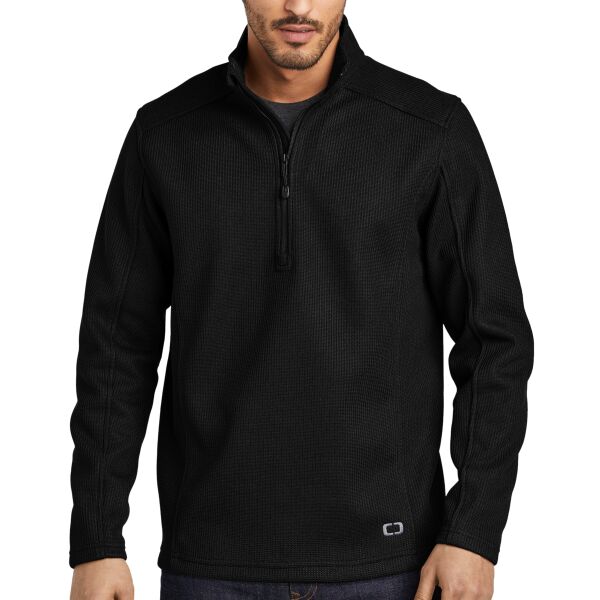 OGIO OG729 Adult Grit Fleece 1/2 Zip Thumbnail