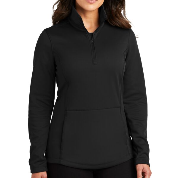 Port Authority L804 Ladies Smooth Fleece 1/4 Zip Thumbnail
