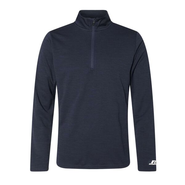 Russell QZ7EAM Adult Striated Quarter-Zip Pullover Thumbnail