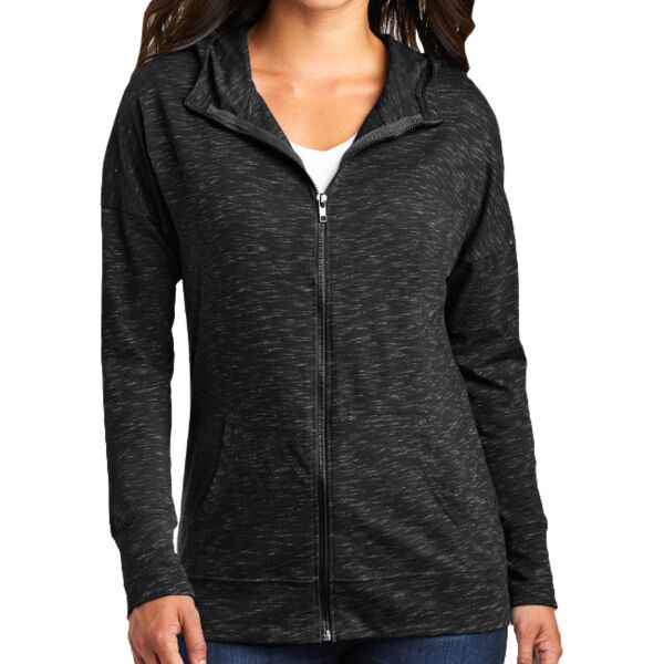 District DT665 Women's Medal Full Zip Hoodie Thumbnail