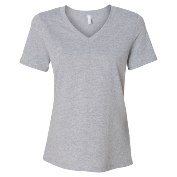 Bella 6405CVC Women's Relaxed Heather CVC V-Neck Tee Thumbnail