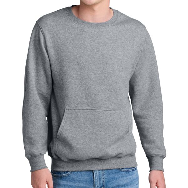 Port & Compant PC78PKT Adult Core Fleece Crewneck Pocket Sweatshirt Thumbnail