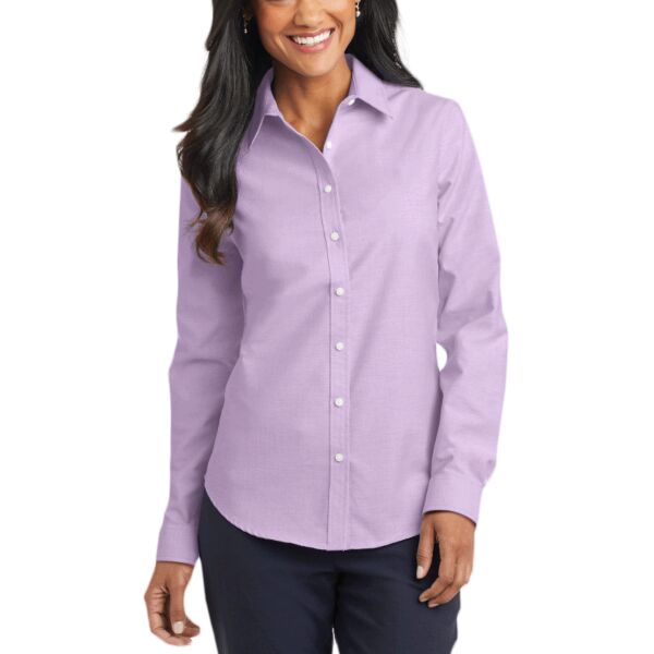 Port Authority L658 Ladies SuperPro ™ Oxford Shirt Thumbnail