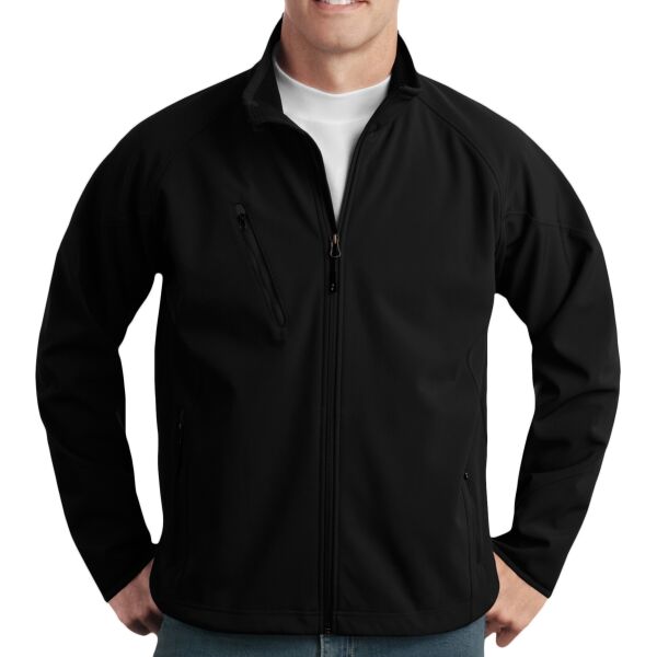 Port Authority TLJ705 Tall Textured Soft Shell Jacket Thumbnail