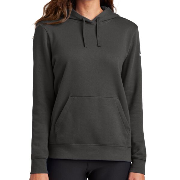 Nike NKFD9889 Women's Club Fleece Sleeve Swoosh Pullover Hoodie Thumbnail