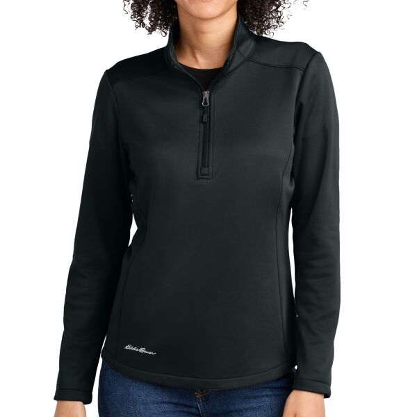 Eddie Bauer EB2370 Women's Smooth Mid Layer Fleece 1/2 Zip Thumbnail