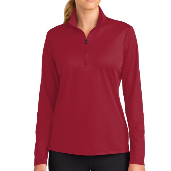 Sport Tek LST672 Women's Micropique Sport Wick 1/4 Zip Thumbnail