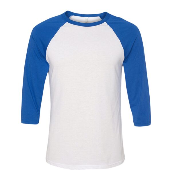 Bella 3200 Unisex Three-Quarter Sleeve Baseball Tee Thumbnail