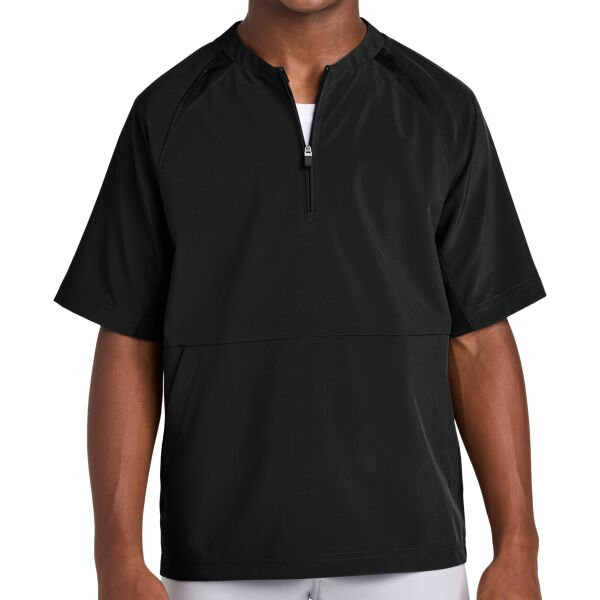 Sport Tek Youth Repeat 1/2 Zip Short Sleeve Jacket Thumbnail