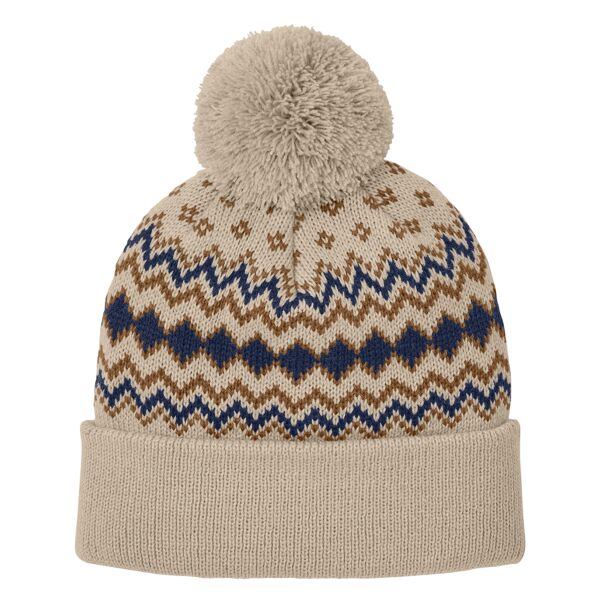 Port Authority C991 Alpine Pom Beanie Thumbnail