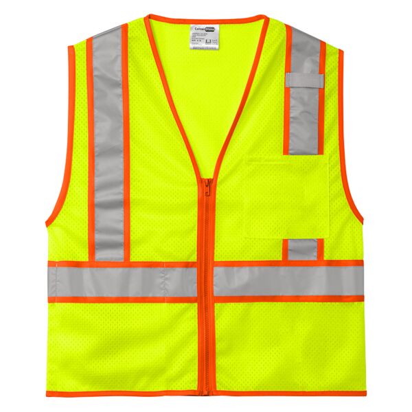Corner Stone CSV103 Class 2 Mesh Zippered Two Tone Vest Thumbnail