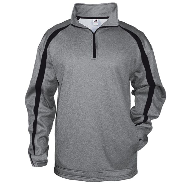 Badger 1481 Adult Fusion Colorblock Polyester Fleece Quarter-Zip Pullover Thumbnail