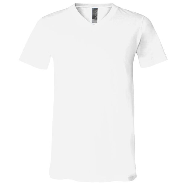 Unisex V-Neck Cotton Jersey Tee Thumbnail