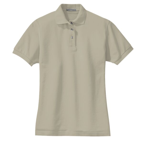 Port Authority L420 Ladies Pique Knit Polo Thumbnail