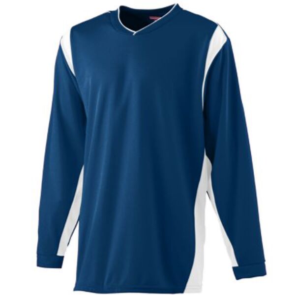 Augusta 4600 Adult  WICKING LONG SLEEVE WARMUP SHIRT Thumbnail