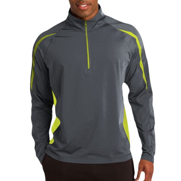 Sport Wick ® ST851 Stretch 1/2 Zip Colorblock Pullover Thumbnail
