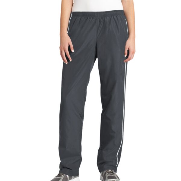 Sport Tek LPST61 Ladies Piped Wind Pant Thumbnail
